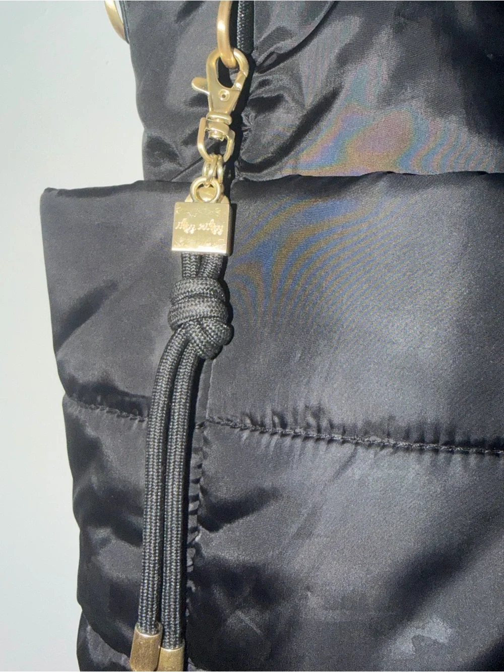 Itzy Ritzy Black Quilted Convertible Backpack Tote